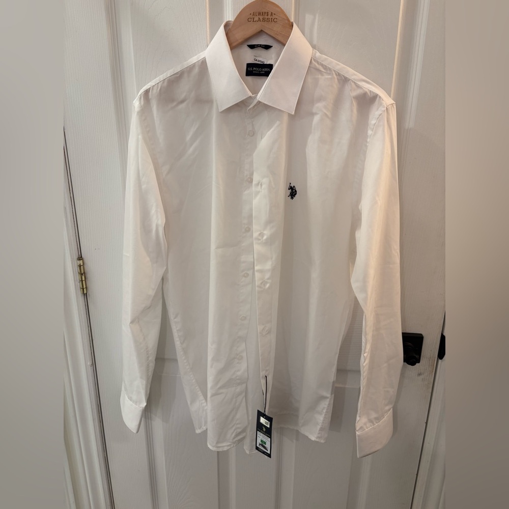 White Classic US Polo Men's Shirt
